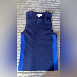 Michael Kors Women's Navy and Blue Sleeveless Blouse